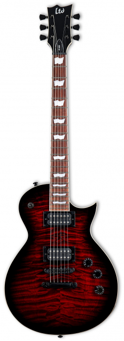 LTD EC 256 QM See Thru Black Cherry Sunburst