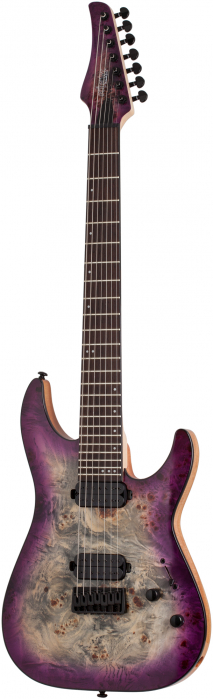 Schecter C-7 Pro Aurora Burst electric guitar
