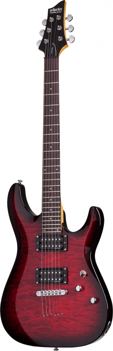 Schecter C-6 Plus  See-Thru Cherry Burst  electric guitar
