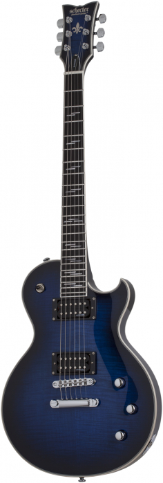 Schecter Solo-II Supreme See Thru Blue Burst electric guitar