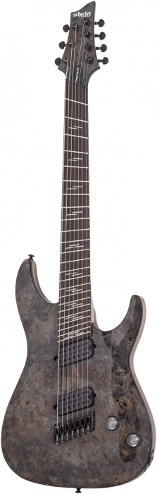 Schecter  Omen Elite 7 MultiScale, Charcoal electric guitar