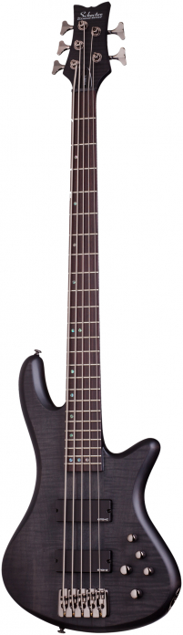 Schecter Stiletto Studio-5 See-Thru Black Satin bass guitar