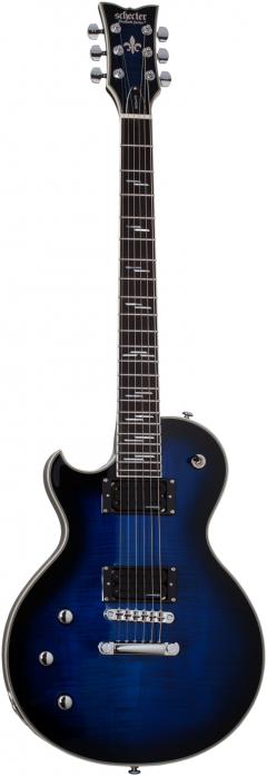 Schecter 2593 Solo-II Supreme See Thru Blue Burst Linkshnder gitara elektryczna leworczna