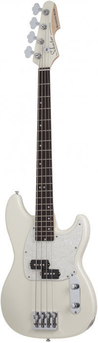 Schecter Banshee Olympic White bass guitar