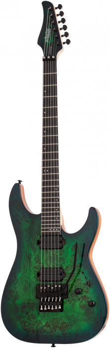Schecter C-6 FR Pro Charcoal Burst electric guitar