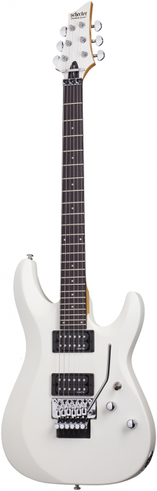 Schecter C-6 Deluxe FR Satin White electric guitar