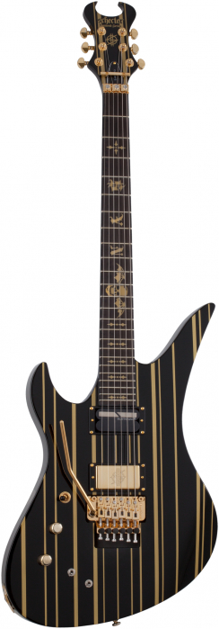 Schecter 1745 Synyster Gates Custom-S Black/Gold gitara elektryczna leworczna