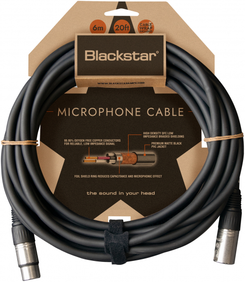 Blackstar przewd mikrofonowy, kabel XLR, 6m, eski/mski