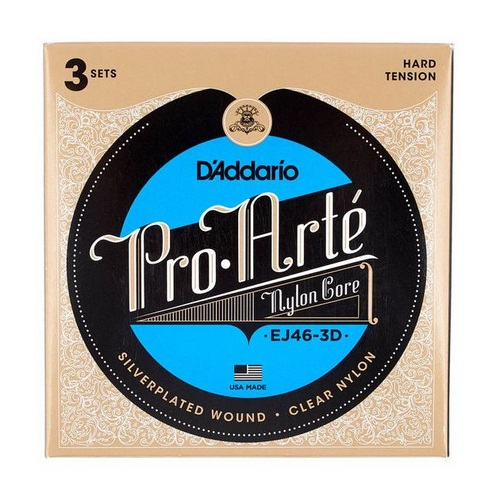 D′Addario EJ-46 3-pack struny do gitary klasycznej Pro Arte Hard