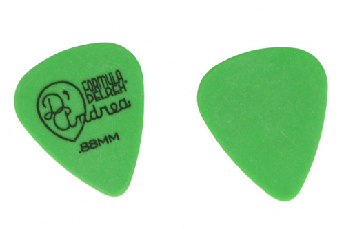 D′Andrea Delrex 351 0.88 MH Green guitar pick