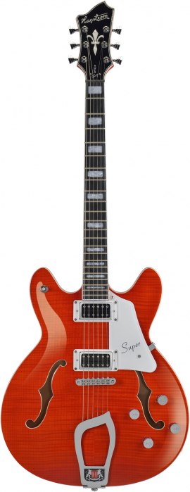 Hagstrom Super Viking Mandarin Flame electric guitar