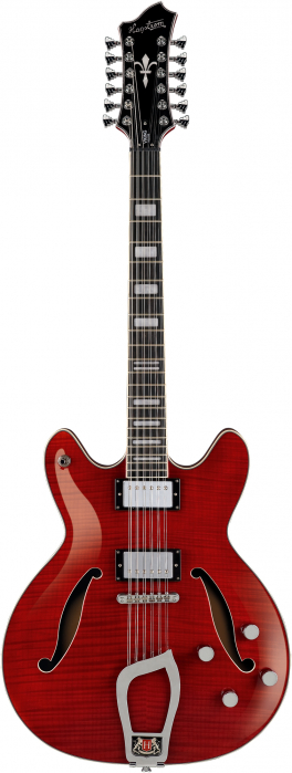 Hagstrom Viking DLX Wild Cherry Transparent gitara elektryczna, 12-strunowa Hagstrom Viking DLX Wild Cherry Transparent gitara elektryczna, 12-strunowa