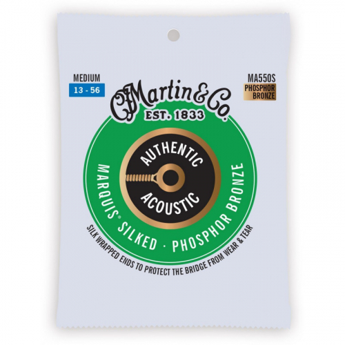 Martin MA550S AA Silked Authentic Medium Phosphor Bronze struny do gitary akustycznej 13-56