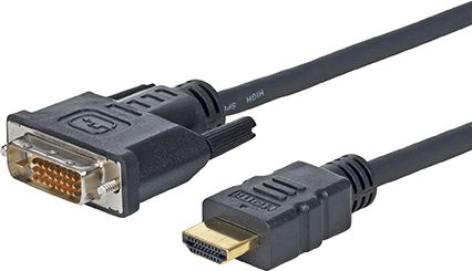 MicroConnect HDM192411.8 kabel HDMI - DVI-D M-M Cable 1.8m, HDMI Type A - DVI-D 24+1 M-M