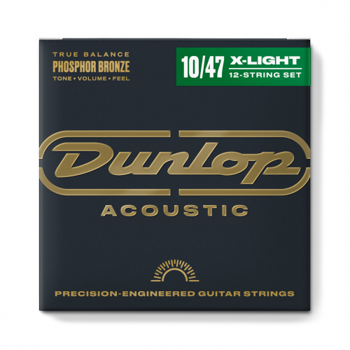 Dunlop struny pre akustick gitaru, 12 strn 10-47 phosphor bronze 