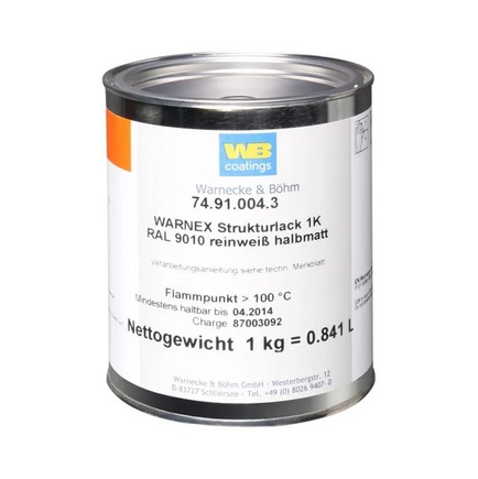 Warnex 0131 lakier strukturalny, biay pmat 1kg.