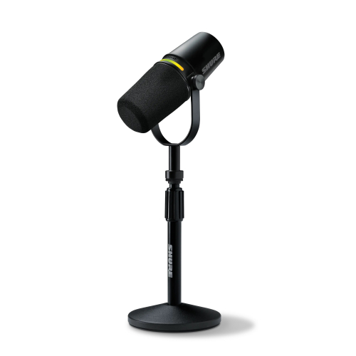 Shure MV7+-K-BNDL - Mikrofon lektorski/wokalny ze zczem XLR/USB-C Czarny + statyw biurkowy GATOR