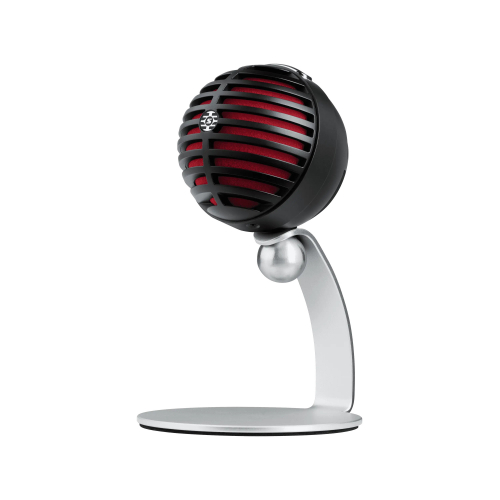 Shure MV5-B-DIG - Cyfrowy mikrofon pojemnociowy (czarny) kabel USB i Lightning