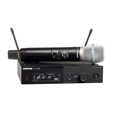 Shure SLXD 24E/B87A-J53 (562-606 MHz) - cyfrowy system bezprzewodowy z nadajnikiem/mikrofonem ″do rki″...