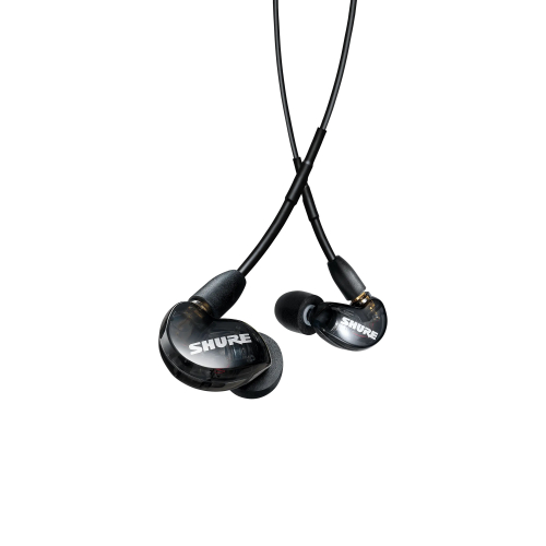 Shure SE215DYBK+UNI-EFS - Suchawki douszne AONIC215 z pojedynczym przetwornikiem i kablem 3.5mm (czarne)