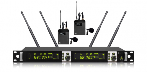 AvTek WM 2B Zestaw bezprzewodowy z dwoma nadajnikami AvTek WM 2B Zestaw bezprzewodowy z dwoma nadajnikami