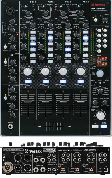 Vestax PMC-580 4-channel cyfrowy mixr