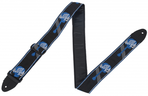 Gibson GG-800 Woven Style 2 Blue, gitarov� popruh