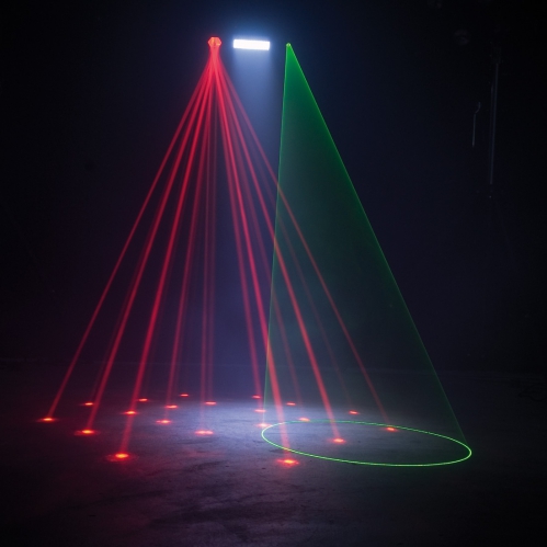 American DJ Fusion FX BAR 4 laser, stroboskop