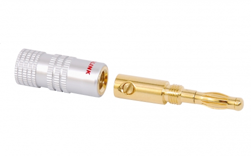 Prolink Aluminium pozacane wtyki bananowe, para
