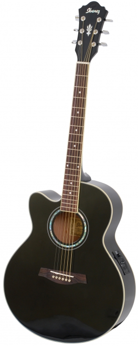 Ibanez AEL10E-BK Left elektricko-akustick gitara