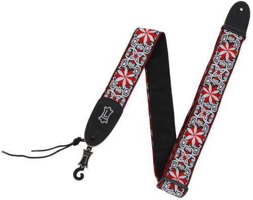 Levy′s Hootenanny Red Jacquard gitarový popruh Levy′s Hootenanny Red Jacquard gitarový popruh