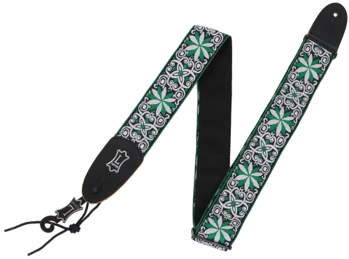 Levy′s Hootenanny Green Jacquard gitarov� popruh