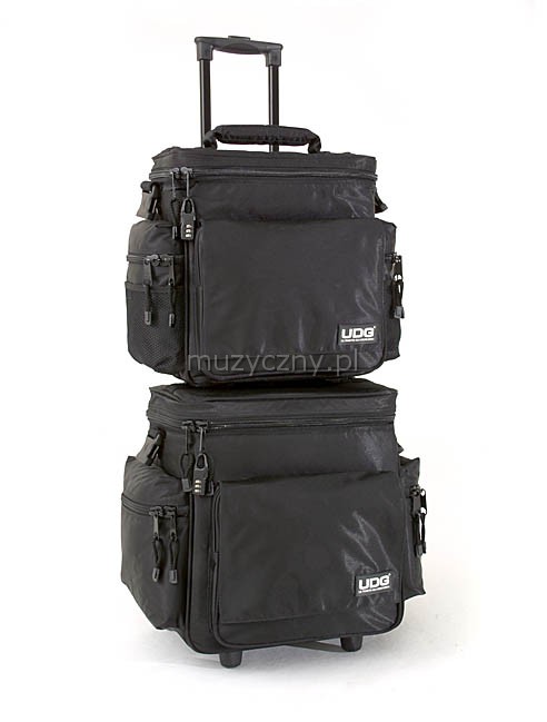 UDG Sling Bag Trolley Set 115LP + 4 CD Map Black