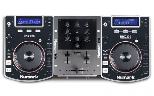 Numark CD DJ in a BOX dvaja hri NDX200, slchadl, mixr