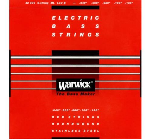Warwick 42300 Red Lab Stainless Steel struny na basov gitaru