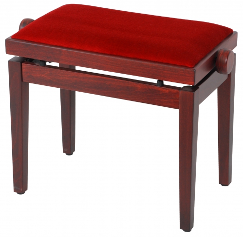 Grenada BG 27 piano bench, matte mahogany, red drubbing