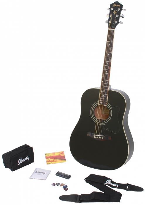 Ibanez V100S BK Jam Pack akustická gitara Ibanez V100S BK Jam Pack akustická gitara