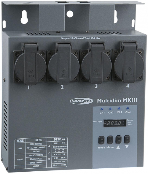 Showtec 50386 MultiDim MK3 dimmer Schuko