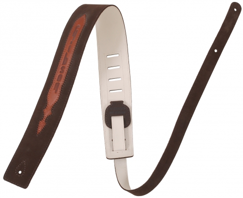 Gibson BL020 Brushed Leather Strap brown/cognac, ko�en� gitarov� popruh