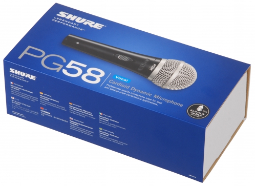 Shure PG 58 XLR mikrofon dynamiczny