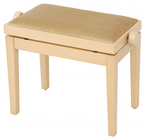 Grenada BG 27 piano bench, matte natural, beige drubbing