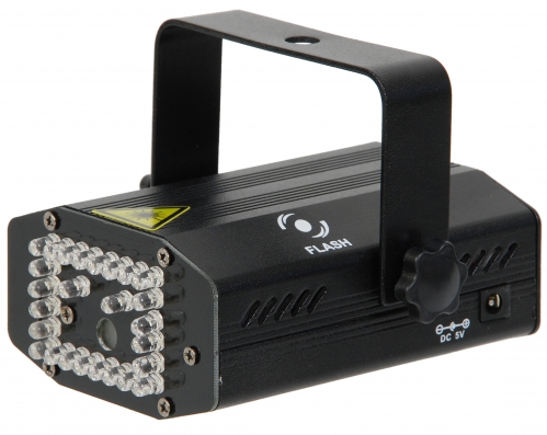 Flash Mini Holographic Laser RG (czerwony, zielony) + efekt �wietlny LED RGB