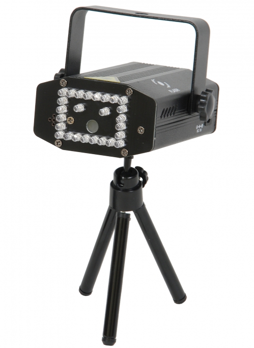 Flash Mini Holographic Laser RG (czerwony, zielony) + efekt �wietlny LED RGB