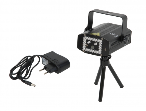 Flash Mini Holographic Laser RG (czerwony, zielony) + efekt �wietlny LED RGB