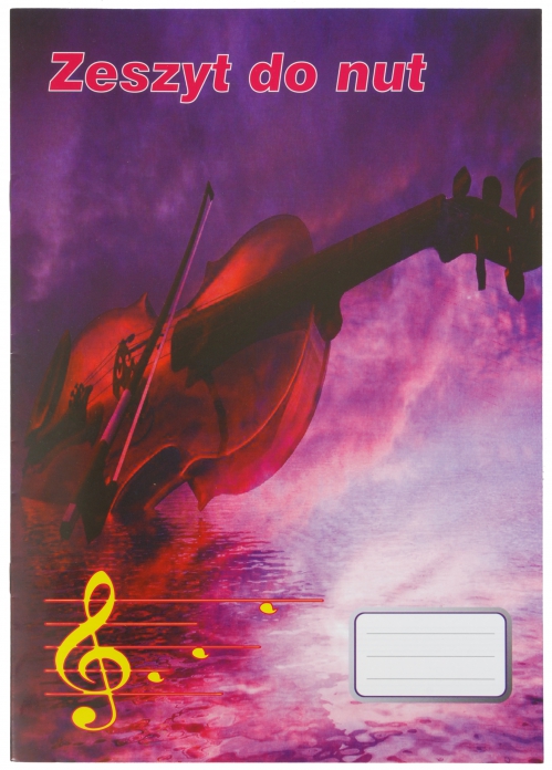 AN notebook for notes A4, 8 sheets violin theme