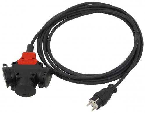 PCE predlžovací kábel 1 zástrčka - 3 zásuvka, 5m drôt PCE predlžovací kábel 1 zástrčka - 3 zásuvka, 5m drôt