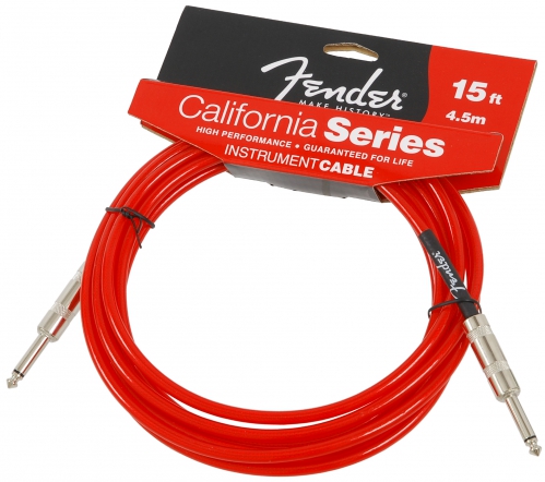 Fender California Candy Apple Red 15ft gitarov kbel