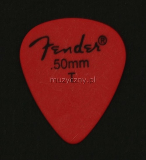 Fender Delrin 0.50 thin red gitarové trsátko Fender Delrin 0.50 thin red gitarové trsátko