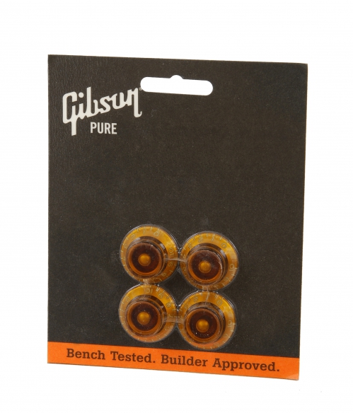 Gibson HK030 Top Hat Knobs Vintage Amber