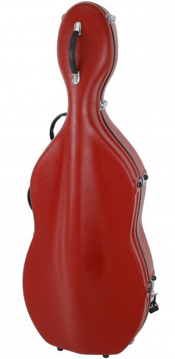 Tonareli Fiberglass cello case burgundy